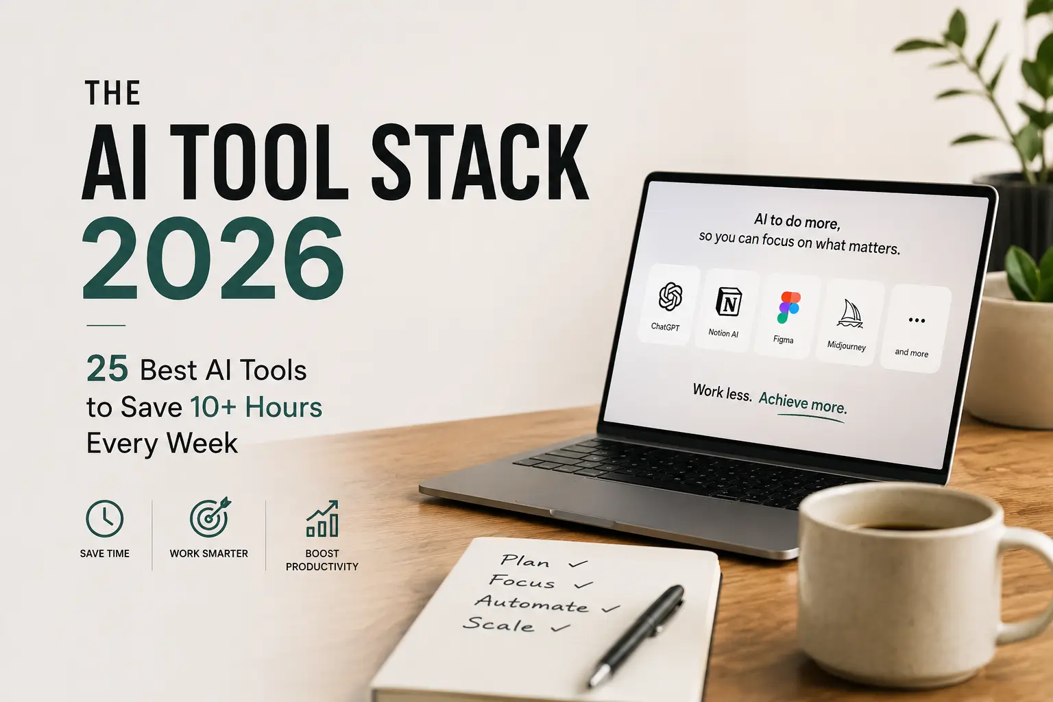 The AI Tool Stack 2026: 25 Best AI Tools to Save 10+ Hours Every Week