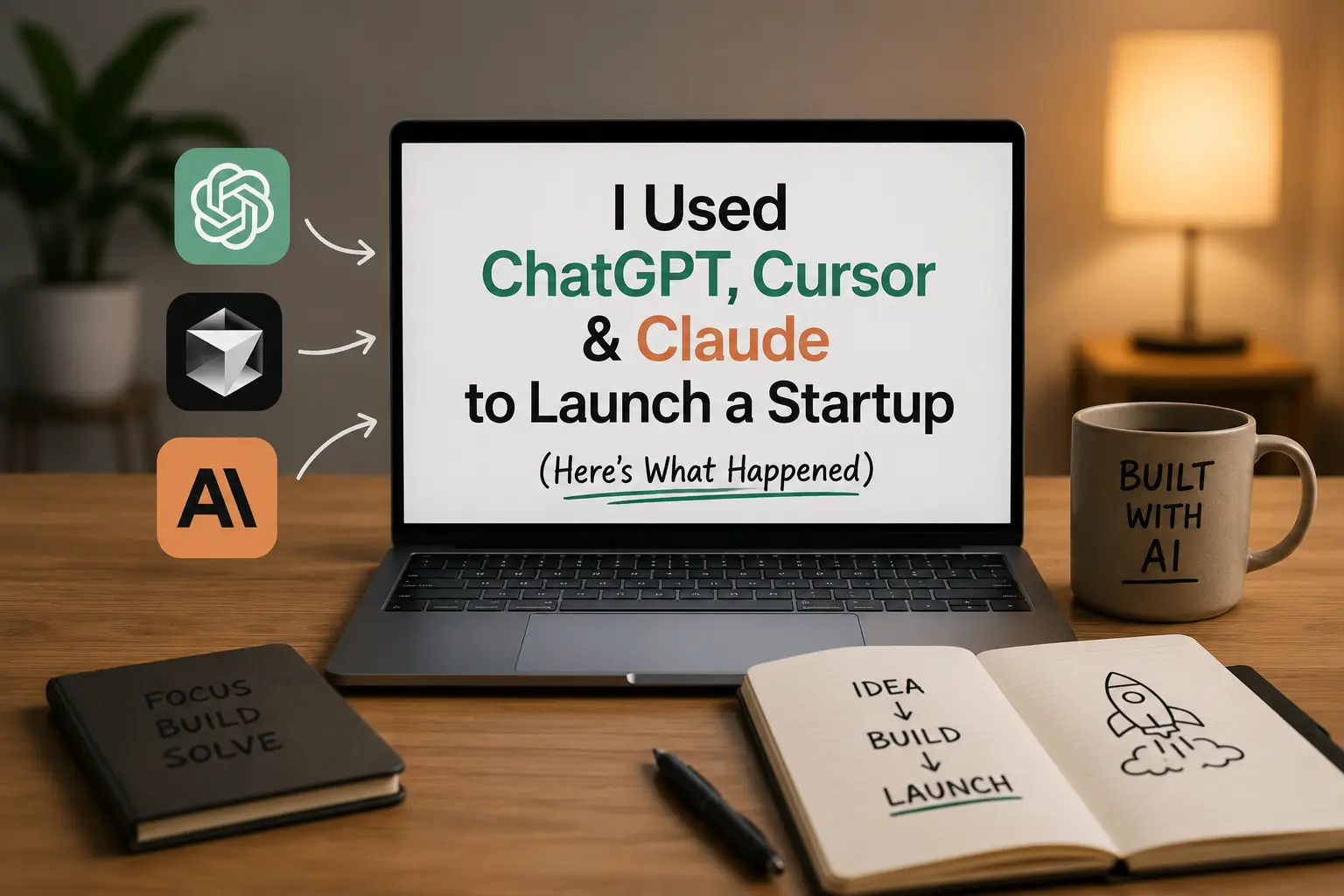 I Used ChatGPT, Cursor & Claude to Launch a Startup (Here's What Happened)
