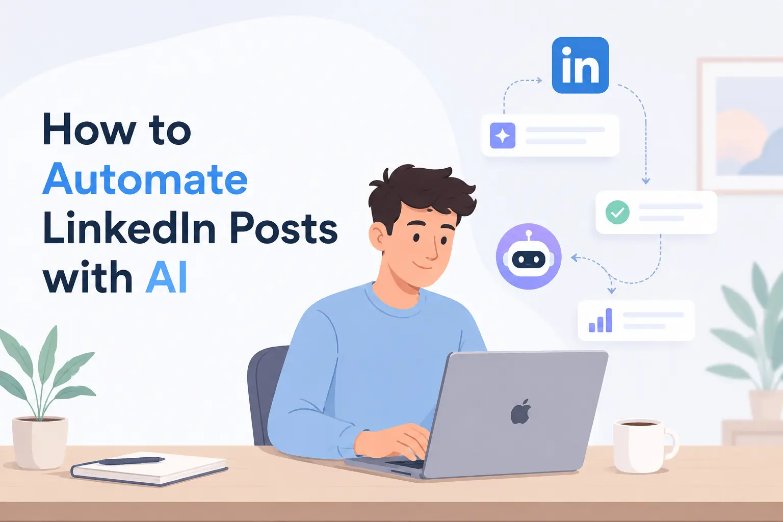 How to Automate LinkedIn Posts with AI (Complete Workflow for 2026)
